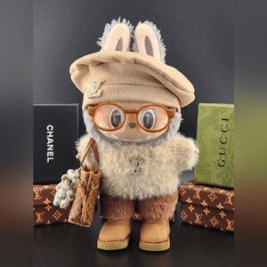 Fits Labubu Brown Boots Clothes